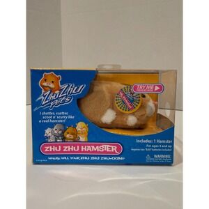 Zhu Zhu Pets Hamster Toy Mr. Squiggles Brown White NEW Very Minor Box Damage